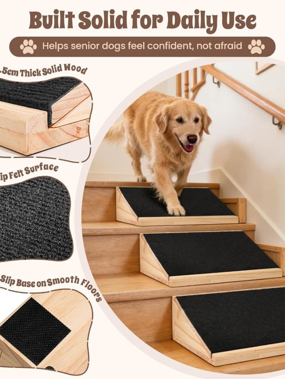 3-Pack Stair Ramp for Senior Dogs - Picture 3 of 6